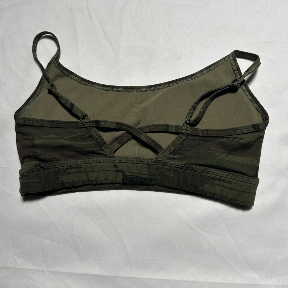 Alphalete Olive Camouflage Sports Bra - Picture 3 of 4